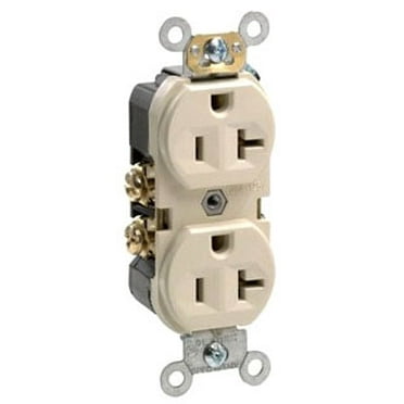 Narrow Body Duplex Receptacle Leviton CR20-GY 20-Amp 10-Pack Gray Piece 125-Volt Commercial Grade Self Grounding Straight Blade Narrow Body Duplex Receptacle Leviton CR20-GY 20-Amp 10-Pack Gray Piece 125-Volt Commercial Grade Self Grounding Straight Blade